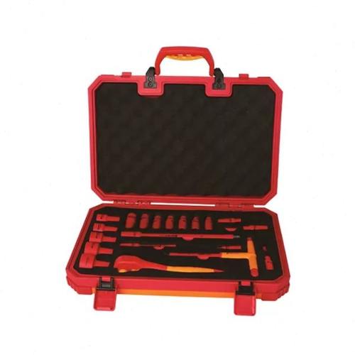 钢盾20件套12.5mm系列绝缘套筒组套 六角套筒旋具套筒组合S158021