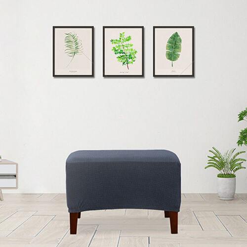 换鞋凳套罩加厚弹力全包防滑万能沙发脚蹬罩布艺保护长方形软包套