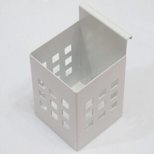 白色悬挂式单笔筒屏风隔断金属钢制挂件屏风工位办公隔断挂件笔筒