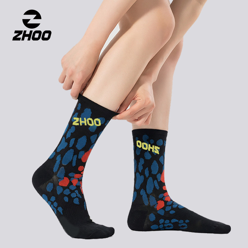 ZHOO新款毛巾底骑行袜透气速干抗菌公路自行车运动健身跑步中筒袜,自行车/骑行装备/零配件,骑行袜,淘宝优惠券,粉丝福利购,淘宝优惠卷