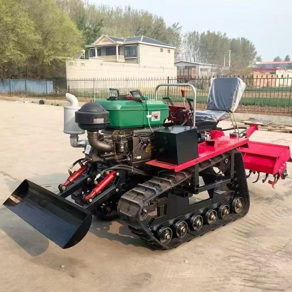 乘坐式履带式旋耕机微耕机水田小型田园管理机弄用果园多功能开沟
