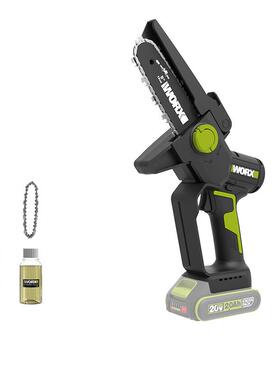 WD331无刷充电锂电单手电锯小型手持锯柴户外伐木电动链锯