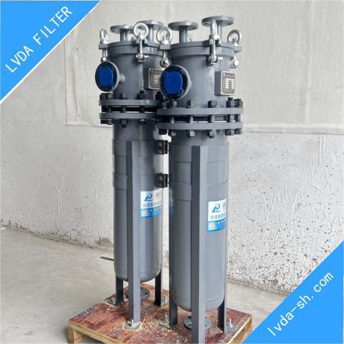 喷四氟单袋式过滤器,壳体CS碳钢,S304不锈钢,配套PTFE四氟滤袋