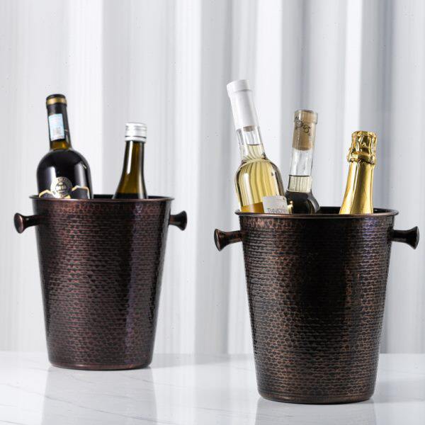 创意复古不锈钢冰桶高档香槟桶红葡萄酒冰桶酒吧ktv啤酒冰镇器皿