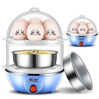 领锐煮蛋器自动断电迷你家用小型双层多功能蒸蛋器早餐机神器