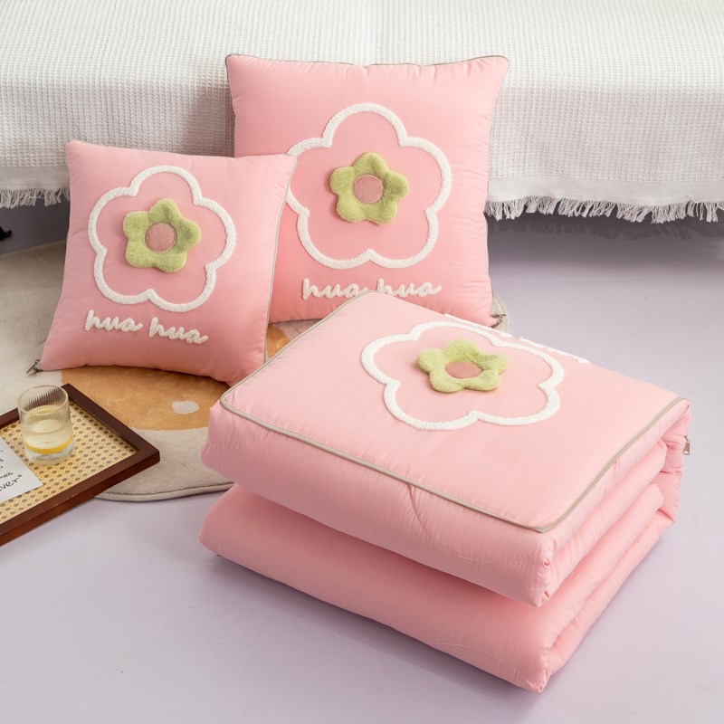 四季抱枕被d子两用办公室午睡枕头二合一汽车上用靠枕折叠毯多功