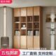 松木全实木书柜原木骨骼线书柜现代简约客厅展示柜收纳储物书柜