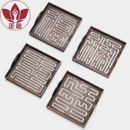 正念赵谦益紫铜篆印福禄寿喜仁义礼智信方篆苏工手工篆印方形