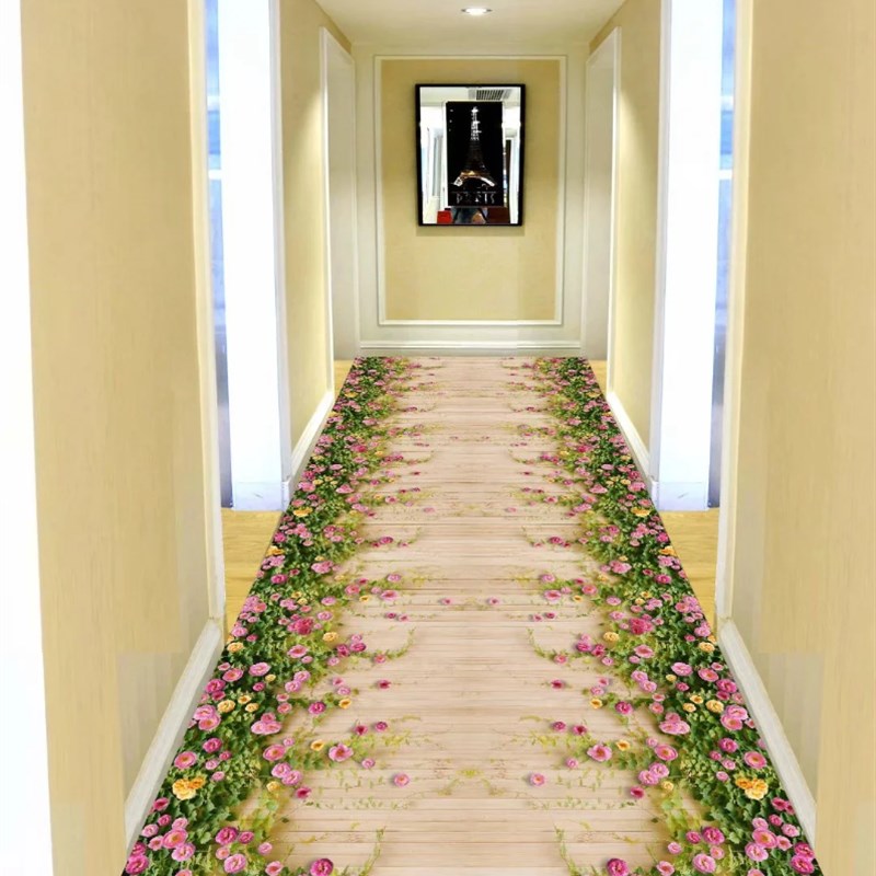 3D地毯家用客厅卧室满铺门厅玄关走廊过道可裁P剪地垫厨房防滑门