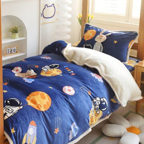 学生宿舍床上三件套床上用品被子被褥全套六件套冬被珊瑚绒牛奶绒,床上用品,学生床品套件,淘宝优惠券,粉丝福利购,淘宝优惠卷