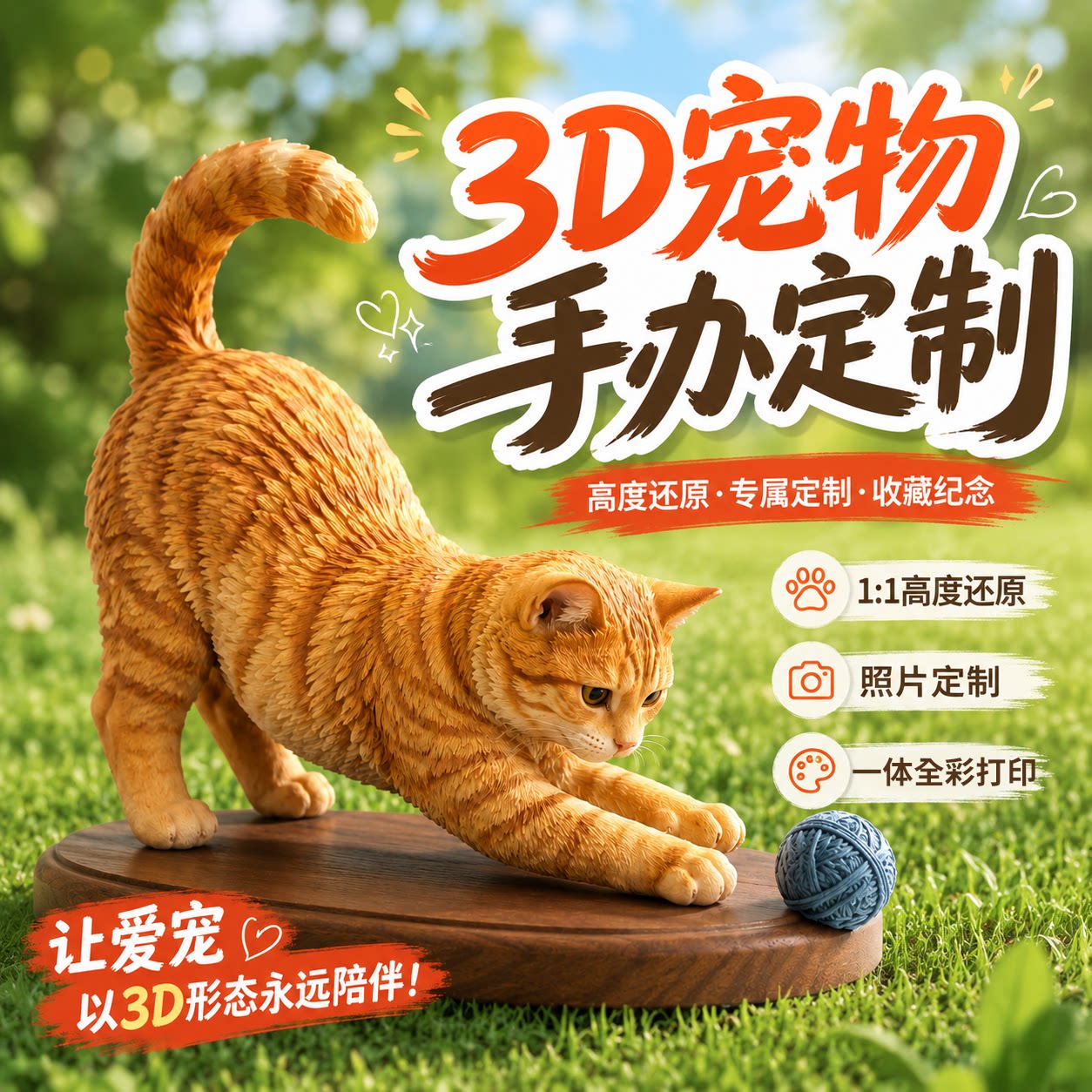 毛孩子不会消失/3d打印宠物手办图片
