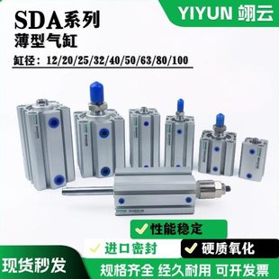 翊云气动 薄型气缸 SDA25X60X65X70X75X80X85X90X95X100SB