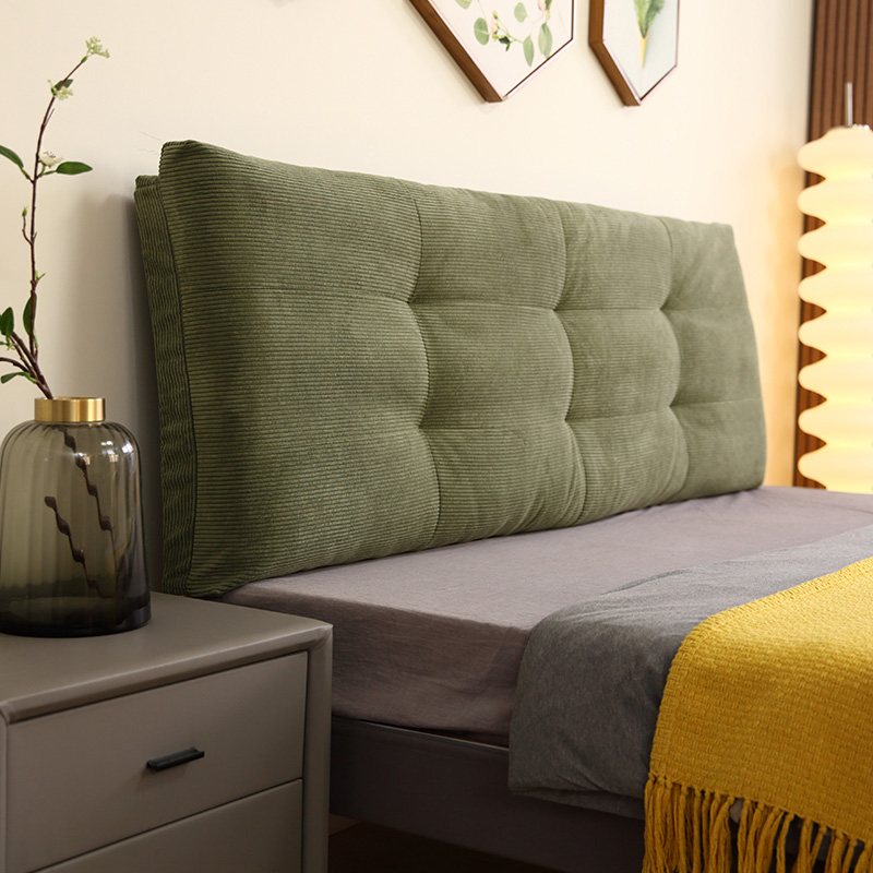 2024新款复古灯芯绒榻榻米自粘高级感网红塌塌Q米床头靠垫软包靠