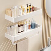 免打孔浴室置物架转角架三角架收纳架壁挂卫生间吸壁挂架洗漱台