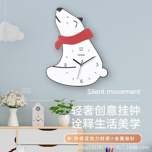 卡通钟表挂钟客厅可爱装饰挂墙家用卧室儿童房时钟个性创意挂表,家居饰品,挂钟,淘宝优惠券,粉丝福利购,淘宝优惠卷