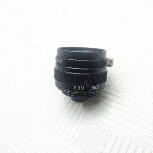 0.01X LD6.5高清工业相机镜头镜片干净成像清晰光圈顺畅C口 0.06X