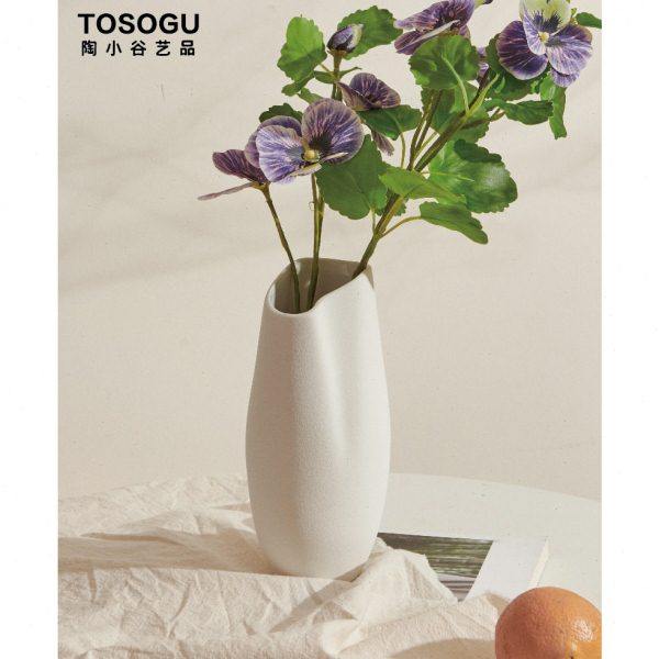 陶小谷艺品陶瓷花家居摆件简约轻奢花插客厅桌面水养鲜花插花,家居饰品,花瓶,淘宝优惠券,粉丝福利购,淘宝优惠卷