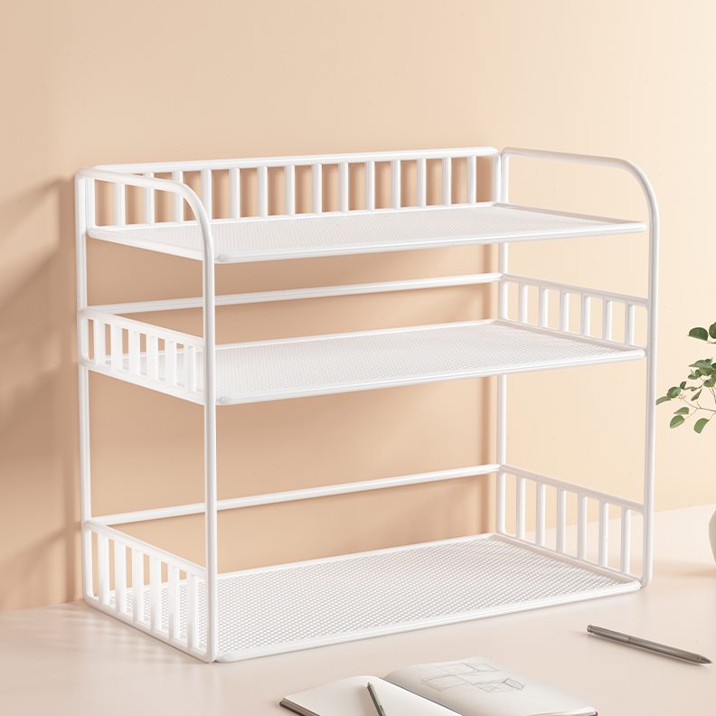 桌上书架桌面置物架公桌收纳餐桌宿舍书桌多层小层架工位分层柜