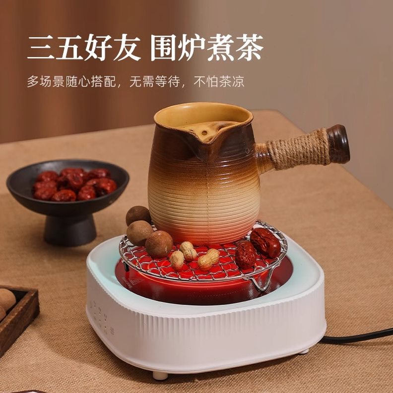 不锈钢圆盘烤网电陶炉用三脚可重复使用圆加厚钢丝烧烤网带脚