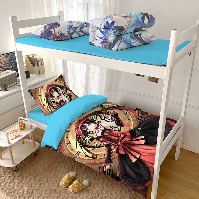 定制约会大作战开学宿舍床上用品学生套件六件套床垫被子枕芯整套