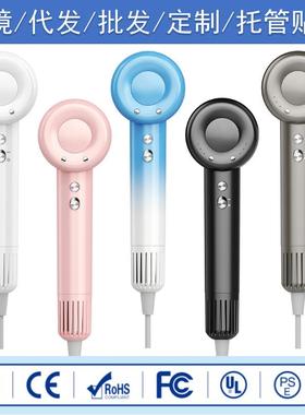 中空无叶高速吹风机便携小巧米白色负离子吹发超静音不伤发电吹风