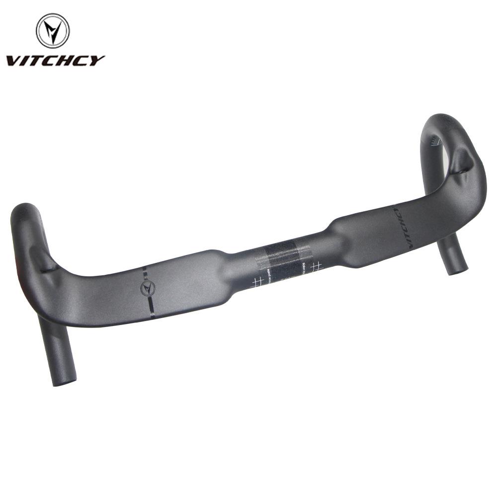 vitchey 唯骑 碳纤维自行车公路车把31.8MM减阻弯把公路自行车零