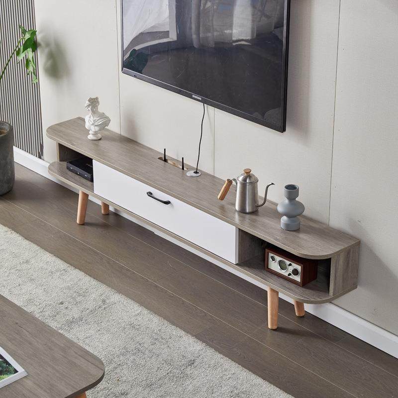 实木落地整体电视柜简约现代小户型茶几简易极简地柜窄经济型客厅,3C数码配件,其它配件,淘宝优惠券,粉丝福利购,淘宝优惠卷