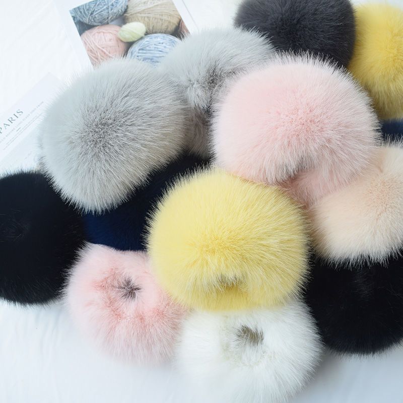 袖口毛圈羽绒服毛毛袖套百搭仿狐狸毛大衣袖口毛圈可拆卸仿皮草