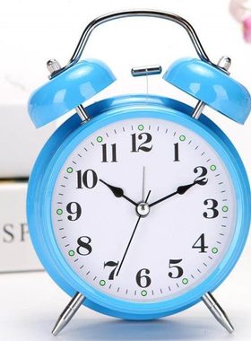 小台表闹钟学生蓝色卧室床头多功能的实用男生创意简约儿童红