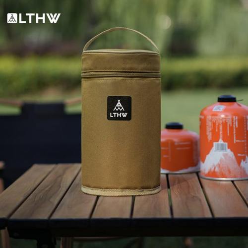 LTHW旅腾户外高山扁气罐收纳包野外便携防撞加厚隔热卡式炉气罐包