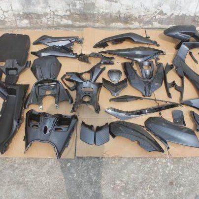 林海150-B  LMAX水冷踏板车TCS改装碳纤维边条前围面板侧板挡外壳