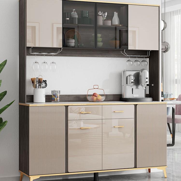 轻奢超薄餐边柜酒柜一体高柜客厅靠墙极窄边柜现代简约茶水柜碗柜