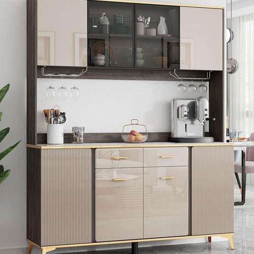 轻奢超薄餐边柜酒柜一体高柜客厅靠墙极窄边柜现代简约茶水柜碗柜