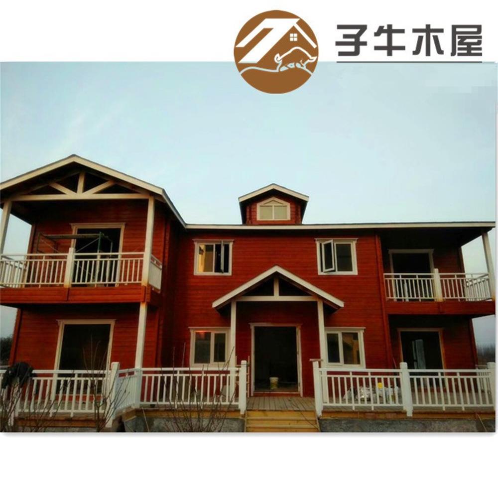 厂家直销樟子松木屋酒店海景活动房别墅公园可拆卸温泉度假休闲房