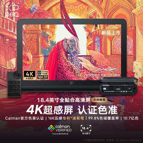 XPPen Artist Pro19(4K)数位屏 手绘屏 电脑绘画板专业绘画数位板