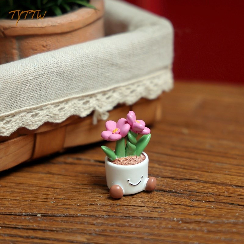 迷你小植物微景观多肉花盆装饰可爱车载饰品萌R萌家居送礼桌面摆