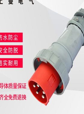上曼NENMMAN防腐蚀400V工业防水插头TYP:1114防尘63A三相5芯IP67
