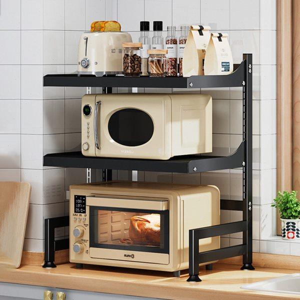 可调节厨房微波炉架子置物架多功能支架家用台面电饭煲烤箱收纳架,厨房/烹饪用具,微波炉置物架,淘宝优惠券,粉丝福利购,淘宝优惠卷