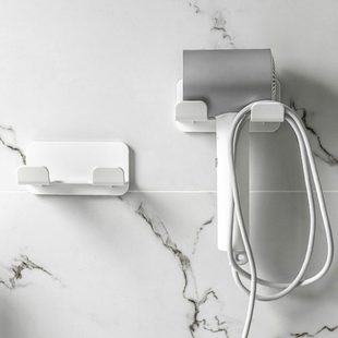 吹风机置物架免打孔家用风筒收纳挂架子浴室卫生间壁挂电吹风支架