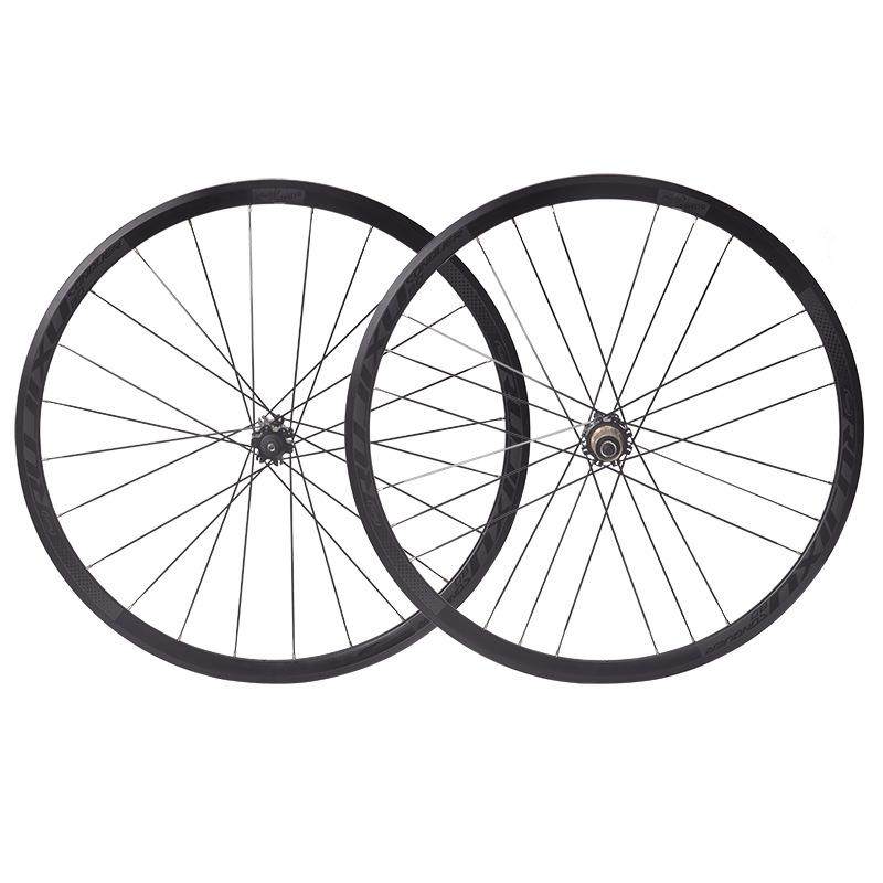 RUJIXU700C 30mm公路碟刹G3编法前二后五轴承自行车轮组