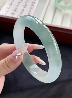 【顺丰包邮】缅甸老坑天然A货晴水翡翠手镯玉手镯女真货爆款新款