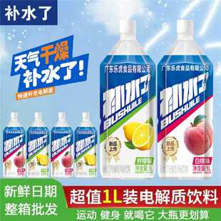柠檬白桃味运动快速补水分电解质饮料整箱批发 补水了1L装