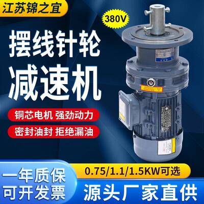 380VBLD10摆线针轮减速机立式污水池液体加药搅拌机工业减速机