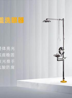 304不锈钢验厂复合式高配翻盖喷淋洗眼器厂家直销AH30-2010
