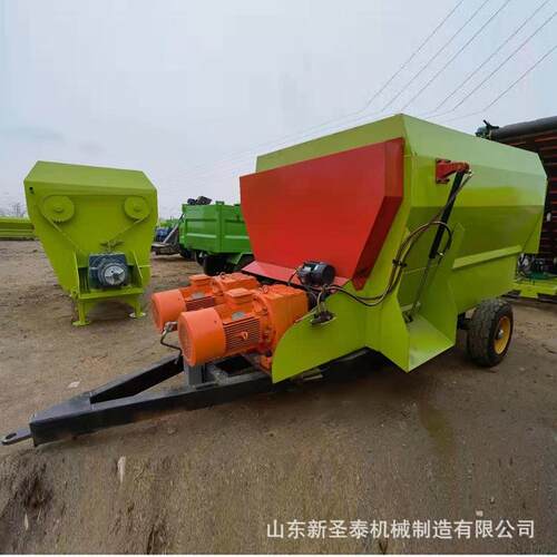 牧草饲料粉碎搅拌机 立式tmr饲料搅拌机 养牛厂全日粮混合搅拌机