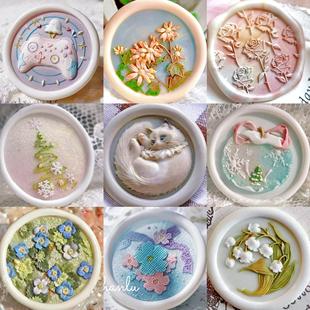 火漆印章头蝴蝶结浮雕多层精雕波斯猫火漆印婚庆盖印猫咪信封蜡封