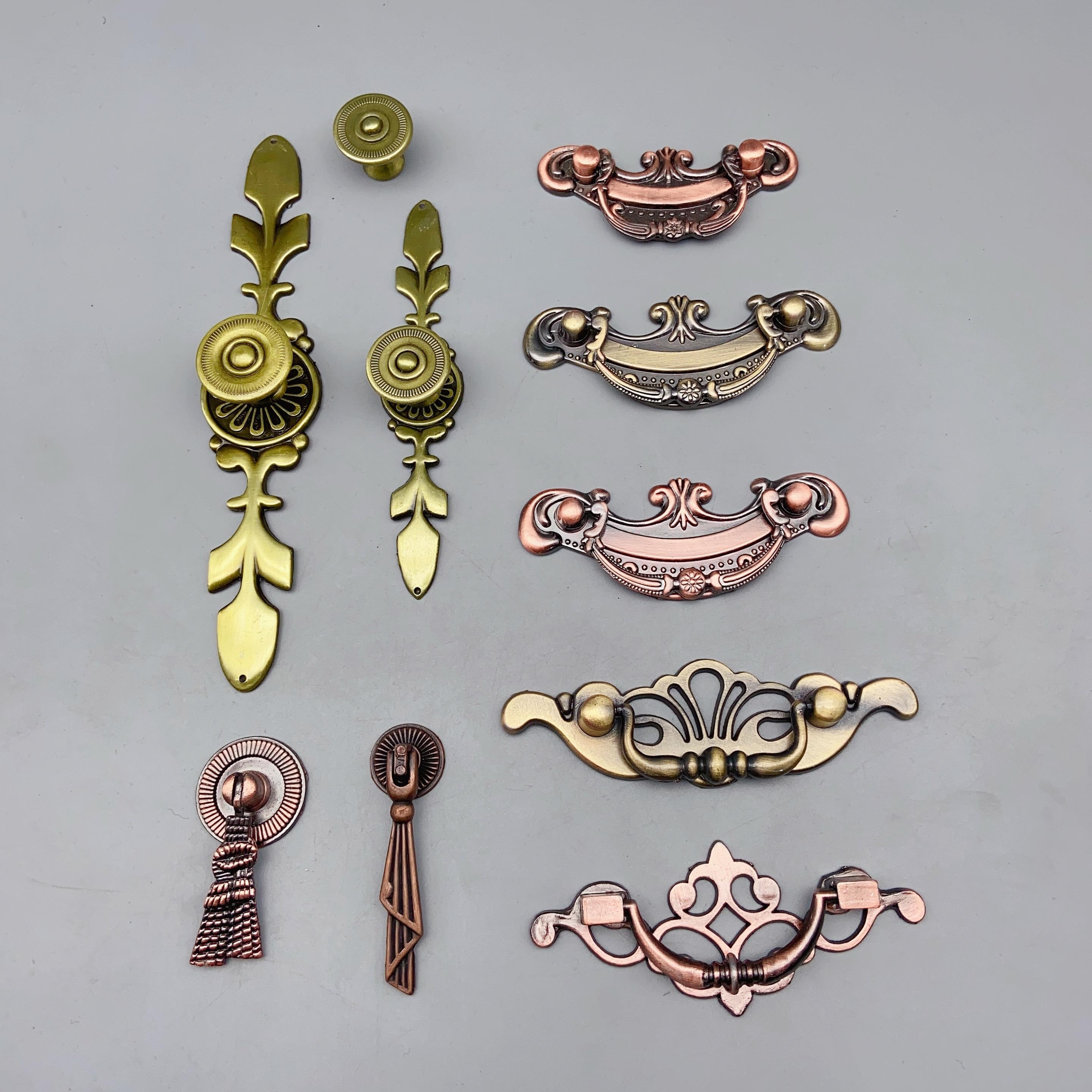 清仓仿古锌合金租房工装便宜柜门抽屉拉手衣柜门简易平价把手现货