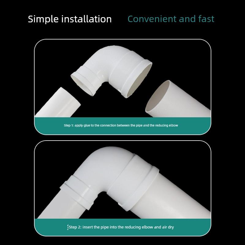 Pvc排水管弯头90度门弯口弯200下水管直角弯头50 75 110 160