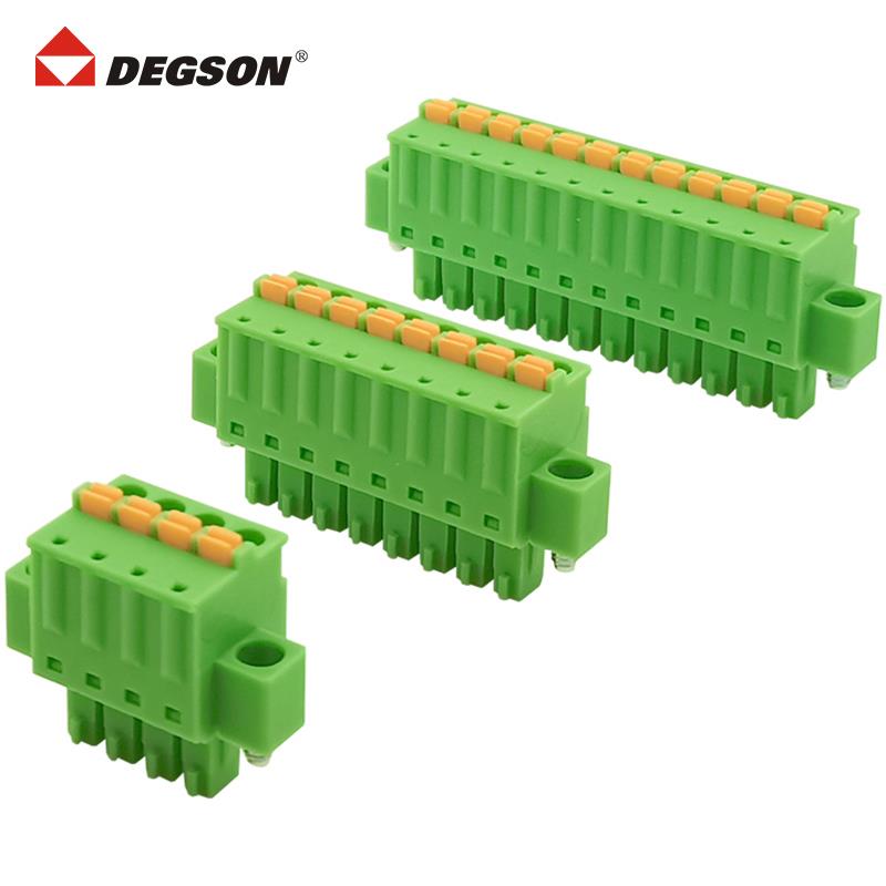 DEGSON高正松插拔式PCB接线 线端子台插头15EDGKDM-3.5-04P-14-00