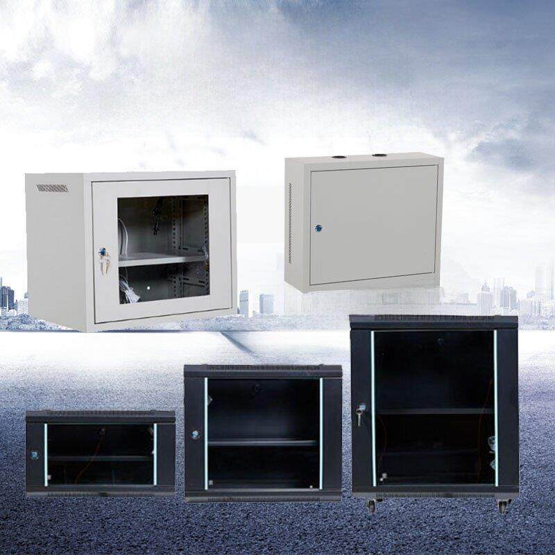 6U网络柜9U家用壁挂式开关柜加厚0.6m监控通信设备弱电箱